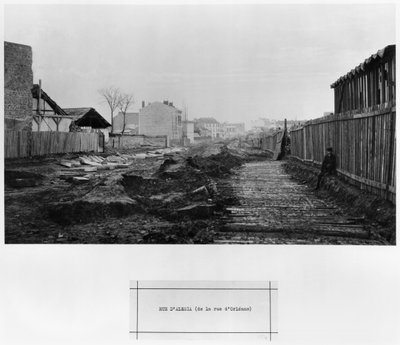Rue d&39;Alesia，来自巴黎路奥尔良，1858-78 作者 查尔斯·马维尔